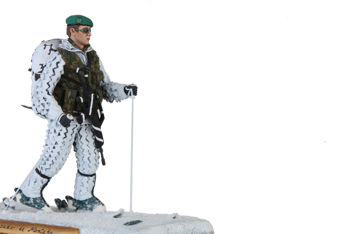 esquiador brigada de cazadores de montaña